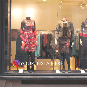 Benutzerdefiniertes Instagram Benutzerdefiniertes  Fensteraufkleber