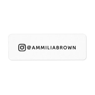 Benutzerdefiniertes Instagram-Label Social-Media