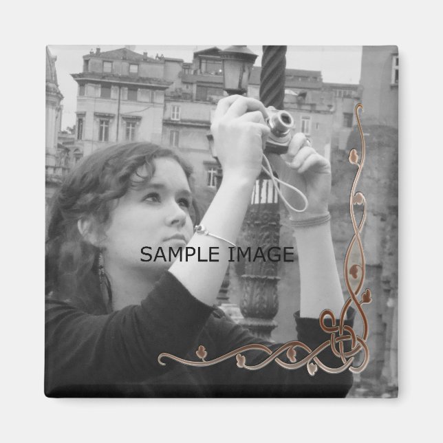 Benutzerdefiniertes Instagramm-Foto | Erstellen Si Magnet (Vorne)