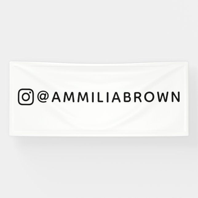 Benutzerdefiniertes Instagramm | Personalisierte S Banner (Horizontal)
