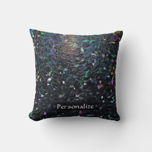Benutzerdefiniertes irisierendes abstraktes Buntgl Kissen