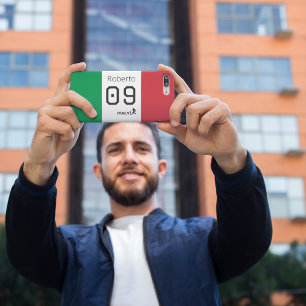 Benutzerdefiniertes Italien Fußball Nationalflagge iPhone 15 Pro Hülle