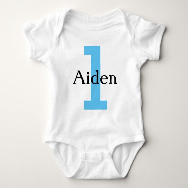 Benutzerdefiniertes Jahr Baby Strampler (Vorderseite)