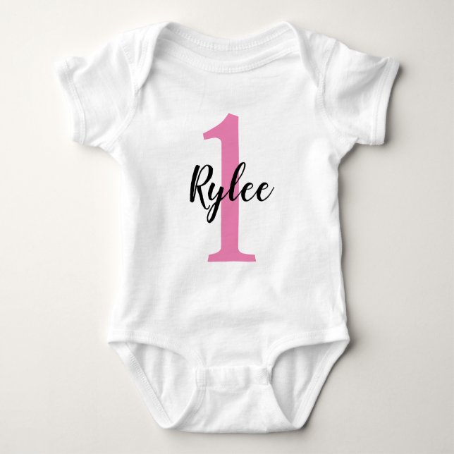 Benutzerdefiniertes Jahr Baby Strampler (Vorderseite)