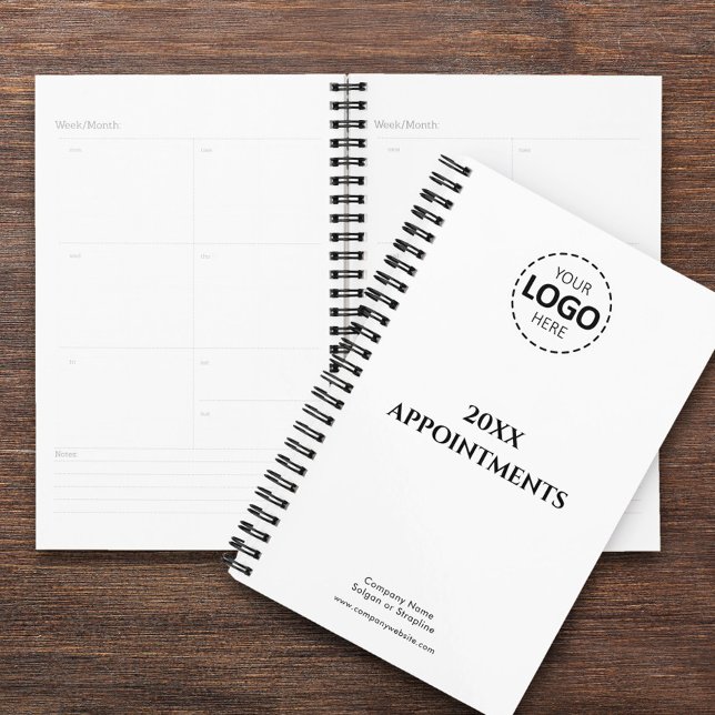 Benutzerdefiniertes Jahr, Logo, Text, weiße Ernenn Planer (Von Creator hochgeladen)