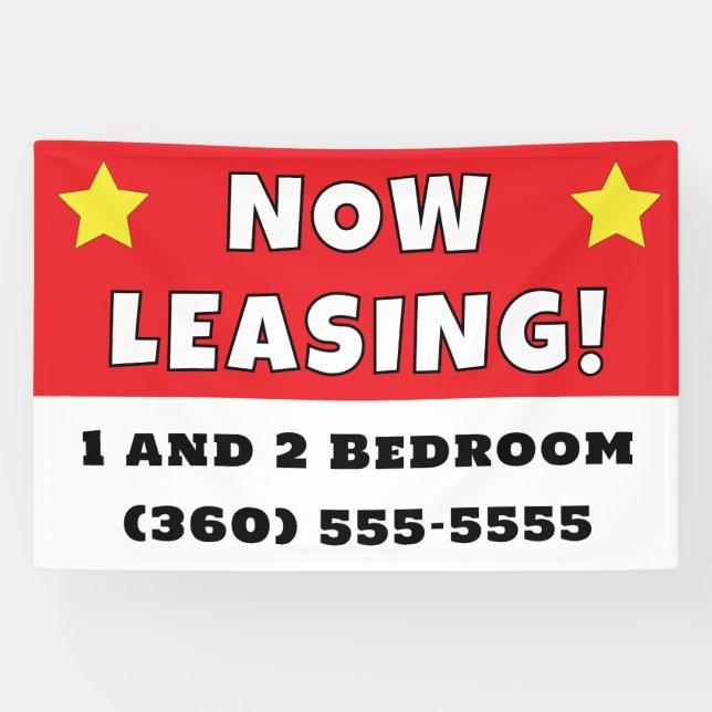 Benutzerdefiniertes Jetzt Leasing Banner (Horizontal)