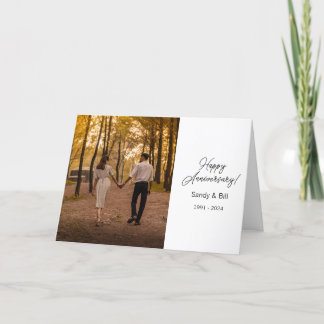 Benutzerdefiniertes Jubiläumsfoto erstellen Sie Ih Dankeskarte