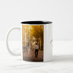 Benutzerdefiniertes Jubiläumsfoto erstellen Sie Ih Zweifarbige Tasse