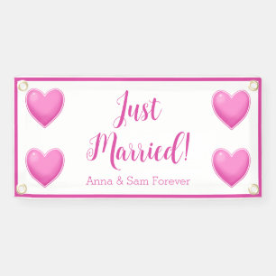 Benutzerdefiniertes Just Married Banner