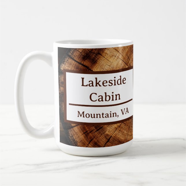 Benutzerdefiniertes Kabinenstrom Airbnb Ferienmiet Kaffeetasse (Links)