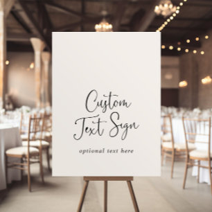 Benutzerdefiniertes Kalligrafie-Schild mit fancy S Poster