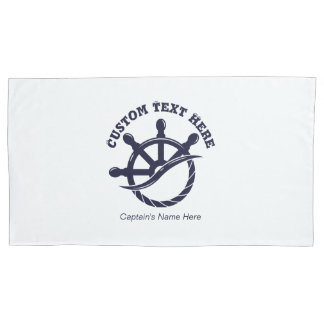 Benutzerdefiniertes Kapitän-Boot-Nautik-Geschenk Kissenbezug