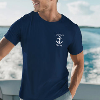 Benutzerdefiniertes Kapitänsshirt, Anker-T-Shirt, T-Shirt