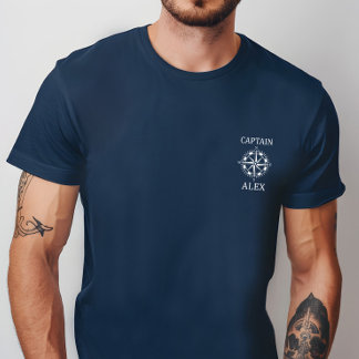 Benutzerdefiniertes Kapitänsshirt mit nautischem K T-Shirt