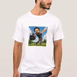 Benutzerdefiniertes Karikatur-Foto-T-Shirt T-Shirt