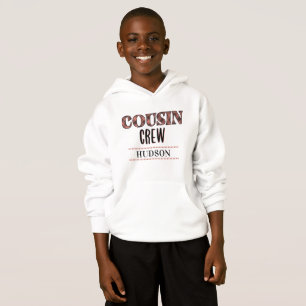 Benutzerdefiniertes Karomuster Cousin-Crew Cousin- Hoodie