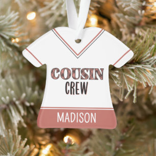 Benutzerdefiniertes Karomuster Cousin Crew Cousin Ornament