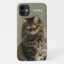 Benutzerdefiniertes Katzenfoto und Name Personalis Case-Mate iPhone Hülle