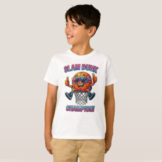 Benutzerdefiniertes Kids Slam Dunk Basketball T-Sh T-Shirt