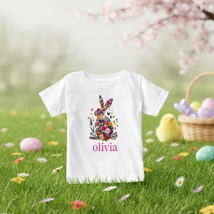 Benutzerdefiniertes Kinder-Osterhasen-T-Shirt – Pe Baby T-shirt