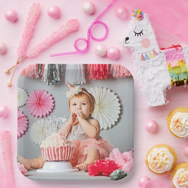 Benutzerdefiniertes Kindergeburtstag-Foto Pappteller (Party)