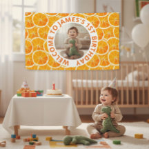 Benutzerdefiniertes Kindergeburtstagsbanner mit Fo