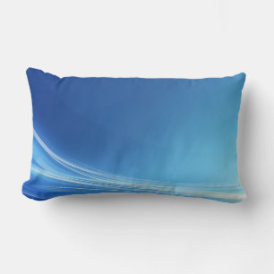 Benutzerdefiniertes Kissen - Muster für blaue Well