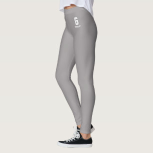 Benutzerdefiniertes Klassisches Heather-Grau mit S Leggings