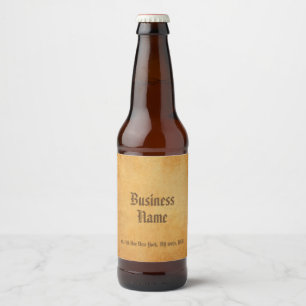 Benutzerdefiniertes klassisches Nostalgisches alte Bierflaschenetikett