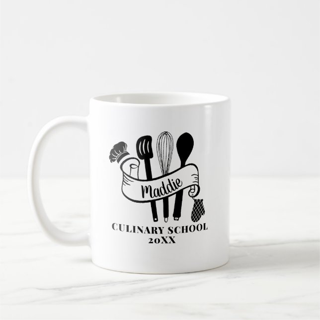 Benutzerdefiniertes Kochutensil Kochschule  Kaffeetasse (Links)