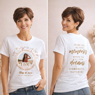 Benutzerdefiniertes Konfetti-Foto Stolz Eltern Abs T-Shirt