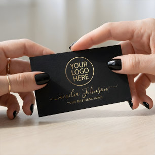 Benutzerdefiniertes kreisförmiges Logo Elegant Sch Visitenkarte
