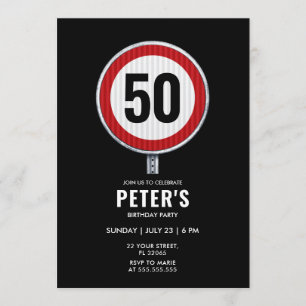 Benutzerdefiniertes kreiszeichen mit Alter Einladung