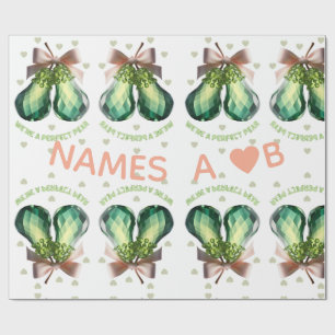 Benutzerdefiniertes Kristall Valentinstag Geschenk Geschenkpapier