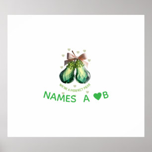 Benutzerdefiniertes Kristall Valentinstag Geschenk Poster