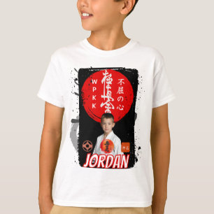 Benutzerdefiniertes Kyokushin Karate-Foto Weiße Ki T-Shirt