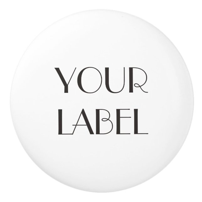 Benutzerdefiniertes Label Keramikknauf (Vorderseite)
