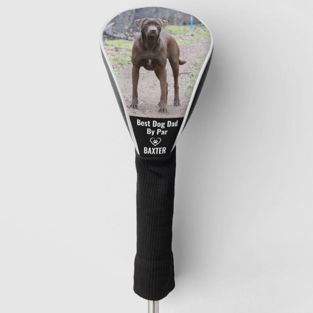 Benutzerdefiniertes Labrador-Foto für Haustiere Pe Golf Headcover (Vorderseite)