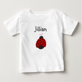 Benutzerdefiniertes Ladybug Name-Shirt Baby T-shirt