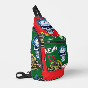Benutzerdefiniertes, lebendiges Straßenbild-Monste Crossbody Bag