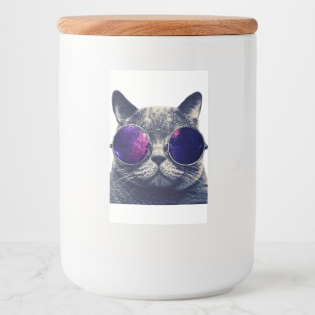 Benutzerdefiniertes Lebensmittel-Containerlabel (2 Lebensmitteletikett (Vorderseite)