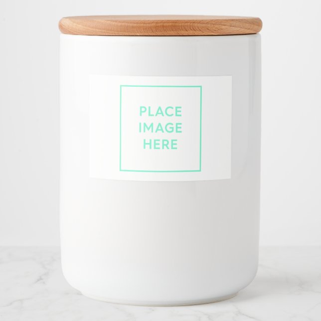 Benutzerdefiniertes Lebensmittel-Containerlabel (3 Lebensmitteletikett (Vorderseite)