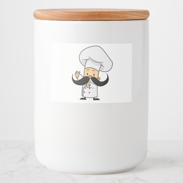 Benutzerdefiniertes Lebensmittel-Containerlabel (3 Lebensmitteletikett (Vorderseite)