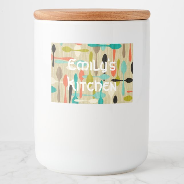 Benutzerdefiniertes Lebensmittelbehälter Lebensmitteletikett (Vorderseite)