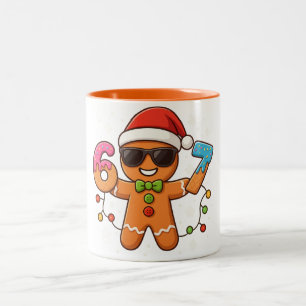 Benutzerdefiniertes Lebkuchen Six Seven 67 Eis Dri Zweifarbige Tasse