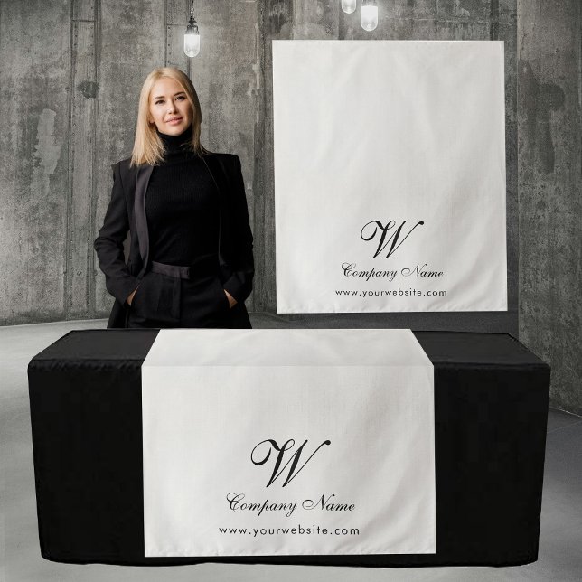 Benutzerdefiniertes Leinen-Geschäft Tischläufer Ba Wandteppich (Custom Linen Business Table Runner Banner Script Tapestry)
