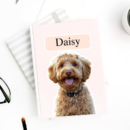 Benutzerdefiniertes Leopard Print Hund-Foto mit Na Aufkleber