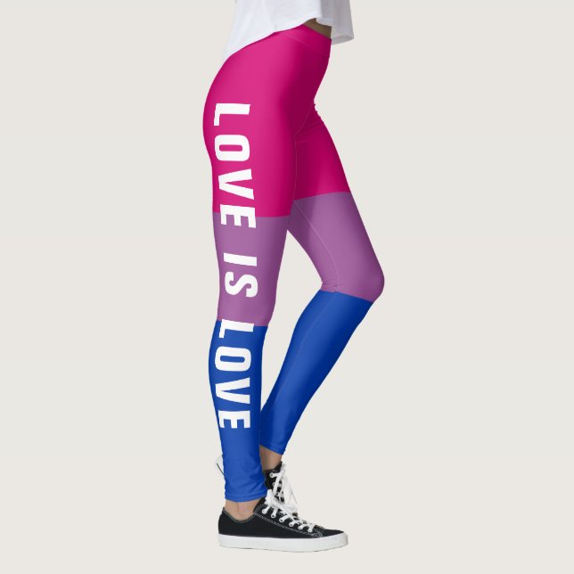Benutzerdefiniertes LGBT-Regenbogen-Bisexuelles St Leggings (Rechts)