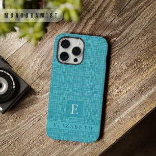 Benutzerdefiniertes Licht Dunkles Teal Blau Grün K iPhone 15 Pro Max Hülle