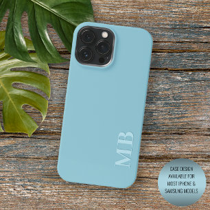 Benutzerdefiniertes Licht Weiches Türkis Blau Gefä iPhone 16 Pro Max Hülle